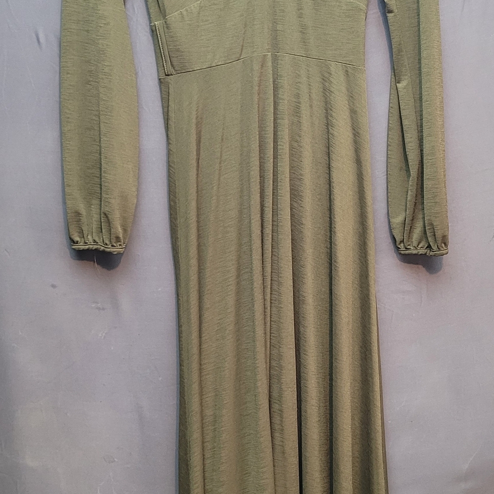 Elegant Olive Green Maxi Dress